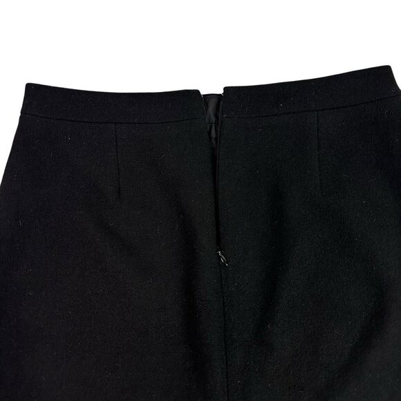 J Crew size 8 Mercantile Black Pencil Skirt Wool Blend - Picture 4 of 8